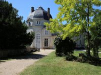 IMG 8383  La rivière qui longe le parc et se déverse dans la Loire est un lieu très apprécié des odonates (famille des demoiselles ou libellules). Sept espèces de libellules et sept de demoiselles vivent ainsi sur place. Côté papillons, 31 espèces peuvent être observées comme le vulcain, le tristan, le tircis ou le carte géographique.  Seules 5 espèces d'amphibiens ont par ailleurs été recensées dans le parc ce qui est peu mais cela n'empêche pas de les entendre chanter le soir. On peut par exemple trouver la crapaud commun ou la grenouille rieuse.